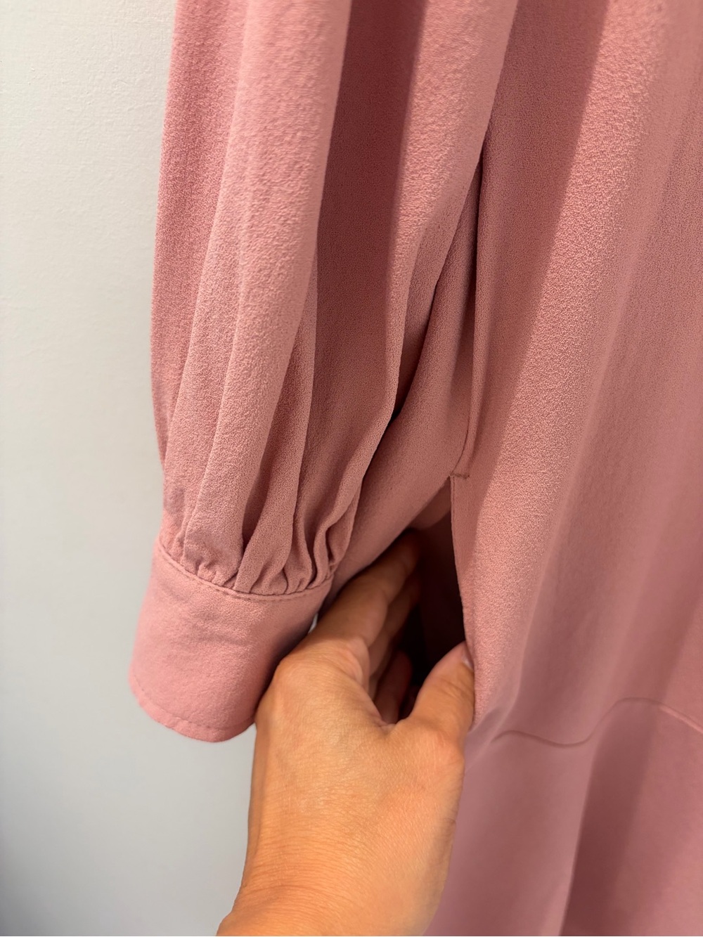 Weekend Max Mara Vals Shirt Dress | Blush Pink A-Line Collared Dress - Picture 5 of 6